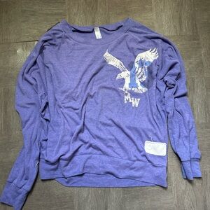American Apparel Purple Crew Neck Sweater